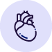 Icon showing the heart organ